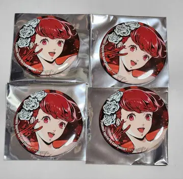 페르소나 5 P5BB 페르콘 캔뱃지 요시자와 카스미 4점