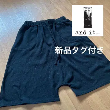 and it 사루엘 하프 팬츠 택 포함 새상품 블랙