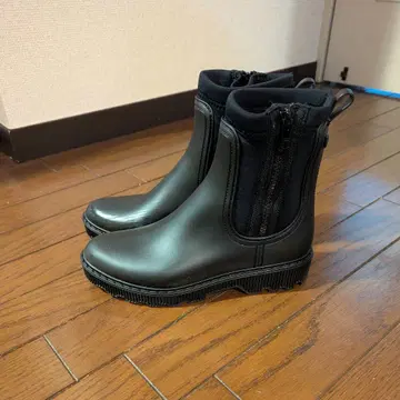 이고르 사이드 지퍼 레인부츠 블랙