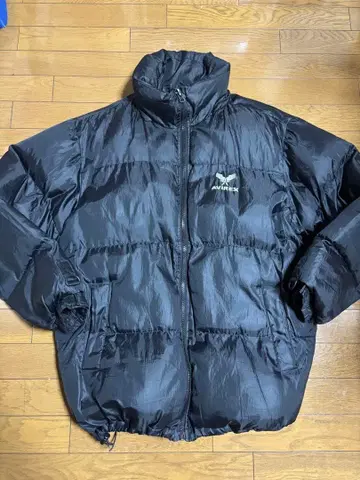 avirex 90s 다운 자켓 블랙 눕시