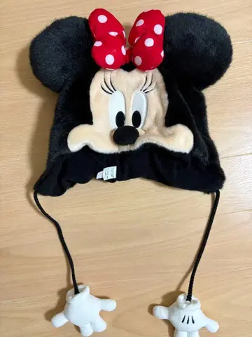 미니 마우스 인조 모피 모자