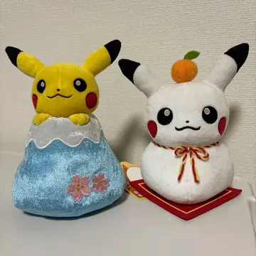 피카츄 봉제 인형 후지산 카가미모치