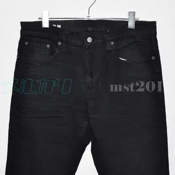 무인양품 (MUJI) 오가닉 코튼 스트레치 데님 블랙