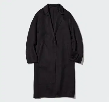 [ 새상품급 ] UNIQLO 더블 페이스 롱 코트 블랙 S