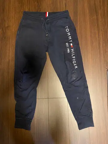 TOMMY HILFIGER 조거 팬츠 블랙 네이비