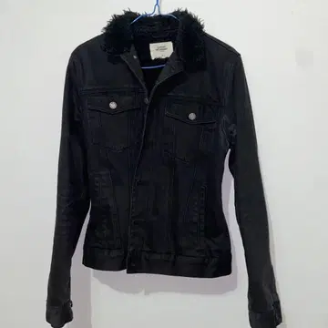 블랙 보아 자켓 y2k opium 쇼트 기장