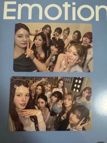 New Emotion 앨범 포토 카드 2장 세트 NiziU