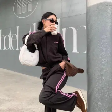 NDY CHARCOAL & PINK 저지