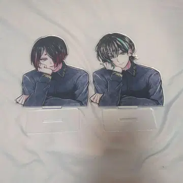 악마고양이 쿠라스 아크릴 스탠드 함께 취침 ver 베렌 유한