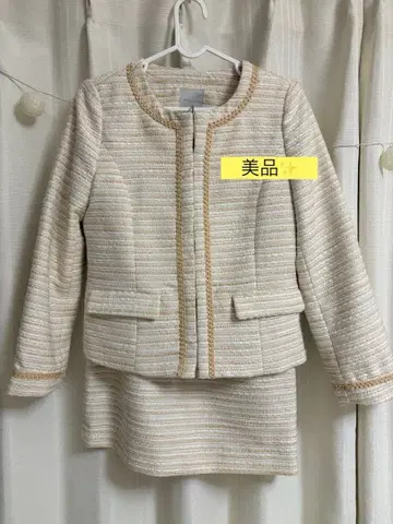 OPAQUE 트위드 자켓 스커트 세트