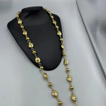 24 빈티지 골드 비즈 목걸이 롱