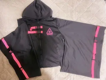 와류 번개 기모노 자켓 숏팬츠 레그 워머 3종 세트