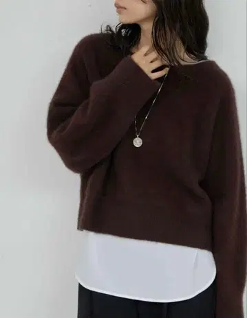 퍼 보트넥 풀오버