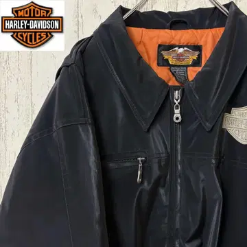 [ 초레어 ] 90s 할리데이비슨 자켓 블루종 품절 모델 블랙