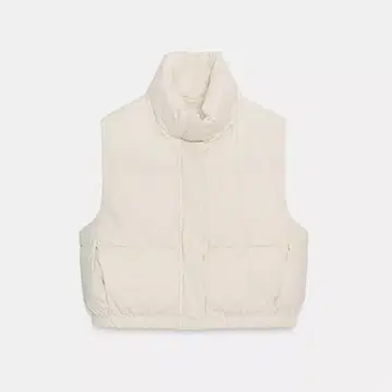 ZARA 다운 베스트 아이보리