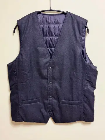 AOKI 리버서블 이너 다운 베스트 베스트 스타일 블랙 LL