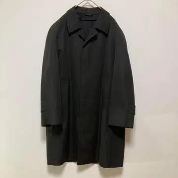 구제 의류 스텐카라 코트 무지 롱 기장 블랙