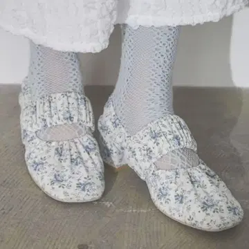 새상품 즉시 발송 merryjenny 개더 밴딩 슈즈 blue L