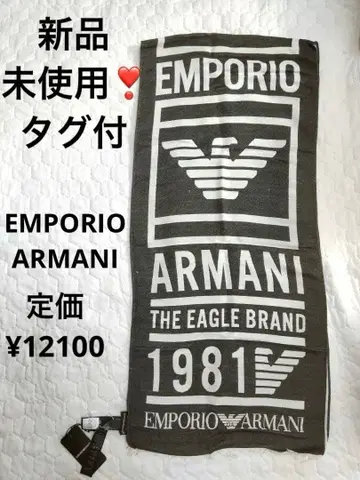 미사용 새상품 EMPORIO ARMANI 이글 로고 머플러