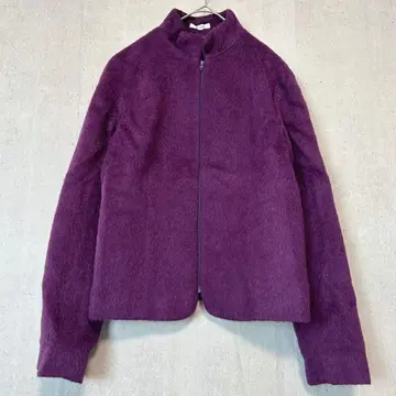 레나운 지퍼 자켓 모 95% 퍼플 여성용 미세스 고급 M