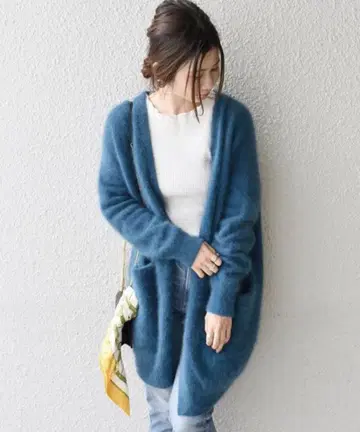 헤어리 V넥 가디건 SHIPS