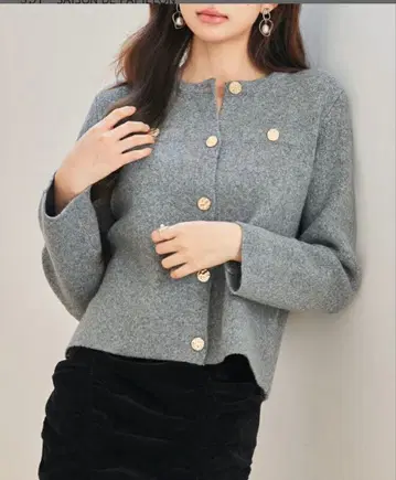 노카라 자켓 그레이