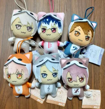 아이나나 태고의 달인 키라돌 봉제 인형 2025ver. 6종 세트