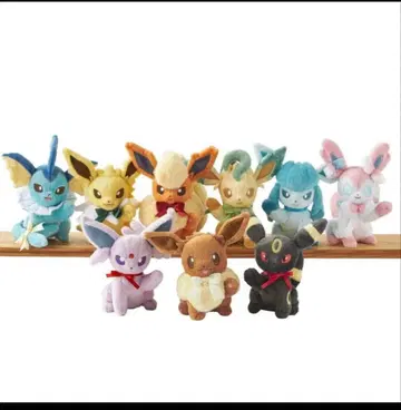 봉제 인형 Eevee Collection 이브이 9종 세트