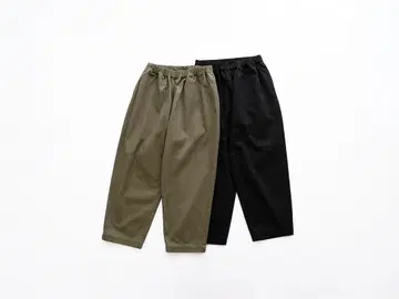 오로네 벌룬 롱 팬츠 블랙