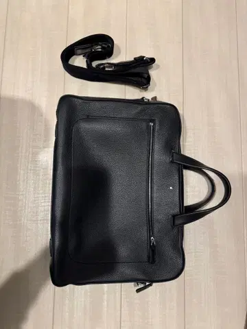 MONTBLANC 트리옹 가죽 비즈니스 백 블랙