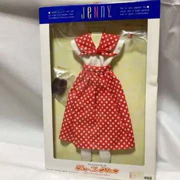 [ 새상품 ] 제니 세일러 카라 도트 무늬 원피스