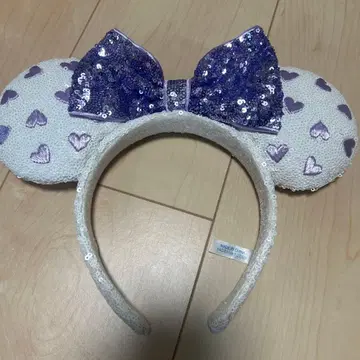 디즈니랜드 시 머리띠 화이트 보라색