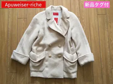 새상품 Apuweiser-riche 더블 브레스트 코쿤 실루엣 코트