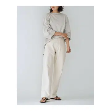 YANUK 화이트 데님 팬츠