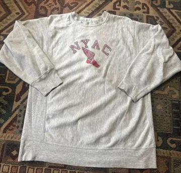 90s 80s Champion 리버스 위브 NYAC 로고