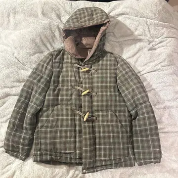 체크 다운 자켓 플라보아