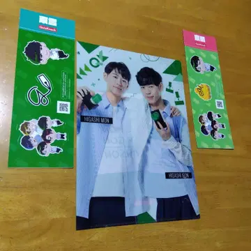 퀴즈노크 로손 동생 A-4 클리어 파일 1장과 스티커 2개