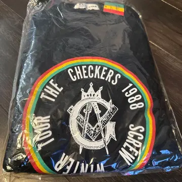 레어 후지이 후미야 디자인 체커즈 1988 투어 티셔츠