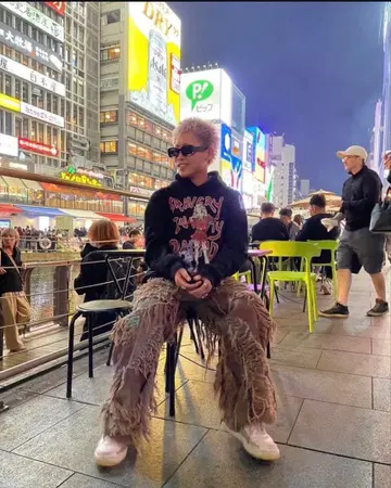 mmoption 데미지 데님 팬츠 macra 착용