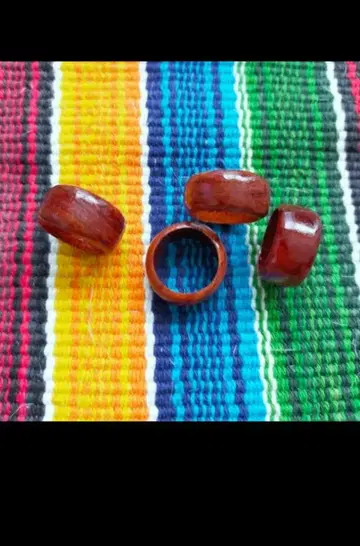 [ Hawaii jewelry ] 하와이 코아 우드 반지 4개 세트