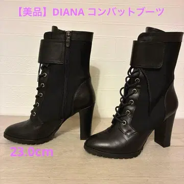 [ 새상품급 ] 다이애나 DIANA 컴뱃 부츠 ( 블랙 카프 )