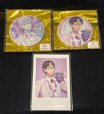 도쿄 리벤저스 과실원 리벨 캔뱃지 폴라샷 한마 슈지 3종 세트