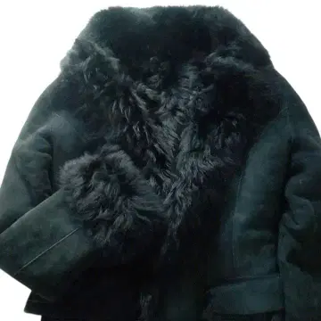 이탈리아제 Pinky&Dianne 핑키앤다이안 무스탕 코트 블랙