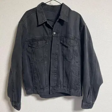 블랙 데님 자켓