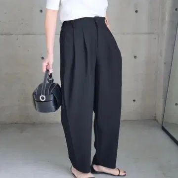 [ 미사용급 ] eLLa 에라 카본 캐럿 팬츠 M 블랙 두꺼운 원단