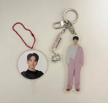 HOSHI 아크릴 스탠드 미니 부채 키링