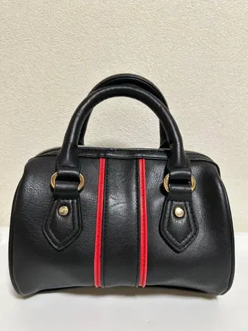 세련된! 미니 핸드백 블랙/레드