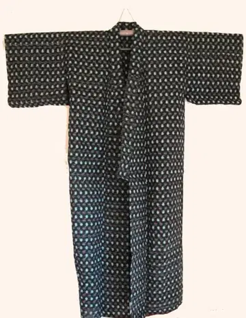 빈고 무명 목화 기모노 일상복 빈티지 쇼와 레트로 상태 좋음