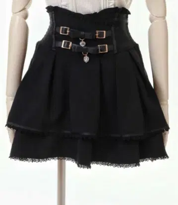 LIZLISA 2단 리본 벨트 치마바지