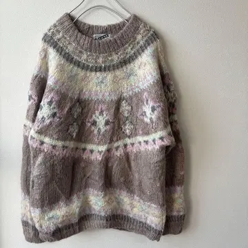[ USED ] 파스텔 컬러 노르딕 니트